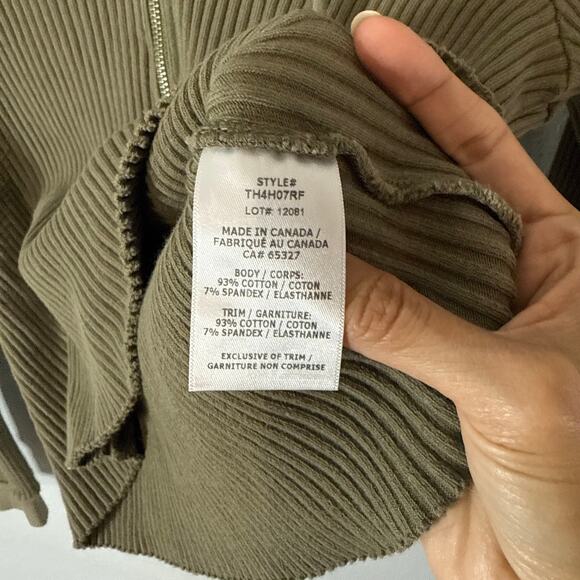 The Range Zip Hoodie Utility Green Size XS - Picture 5 of 7